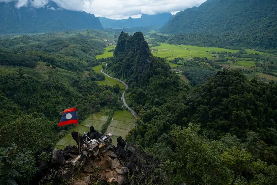 Il panorama dal Nam Xay Viewpoint,
